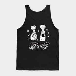 Salt and pepper- What a mess Tank Top